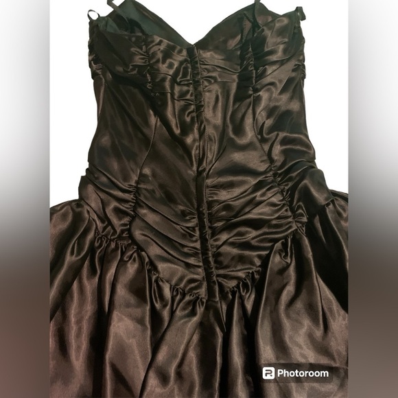 Stunning rare one of a kind 80s Vintage Madonna era Gothic ombré prom dress 5/6 - Picture 4 of 11